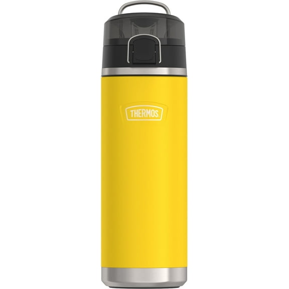 Thermos ICON Series Stainless Steel Vacuum Insulated Water Bottle Spout, Yellow, 24oz