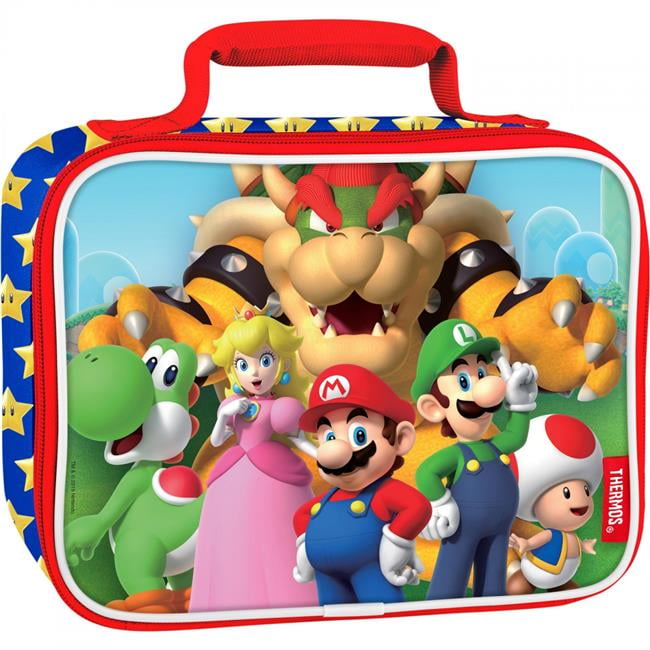 Thermos Nintendo Super Mario Bowser Insulated Kids Lunch Box, Blue