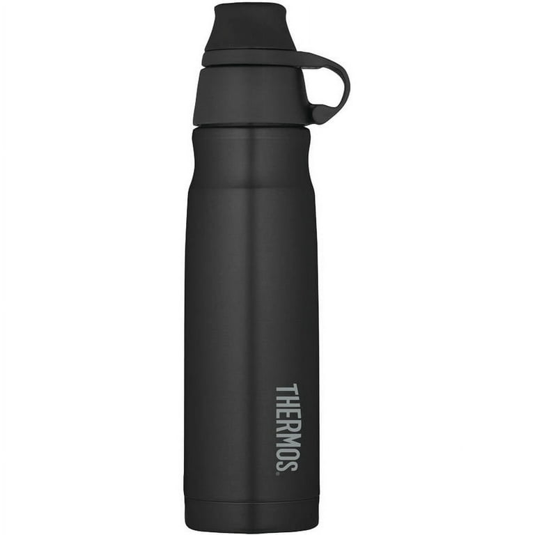 Thermos TS4309MS4 Guardian Collection Stainless Steel Hydration Bottle - 18oz Hot 5 Hours/Cold 14 Hours & Black