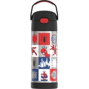 Thermos Funtainer Stainless Steel Vacuum Insulated Bottle with Covered Straw for Kids, Spiderman, 14oz