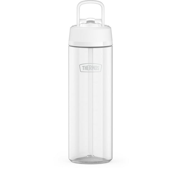 Thermos Tritan Water Bottle with Flip Up Straw, 26oz, Clear