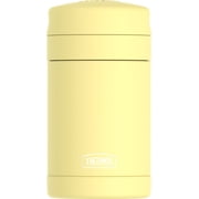 Thermos Vaccum Insulated Stainless Steel Food Jar with Spoon, 16oz, Yellow, Ideal Use for Workday Meals and Travel, Made for Portable Food Storage, Dishwasher Safe, For Hot and Cold Food