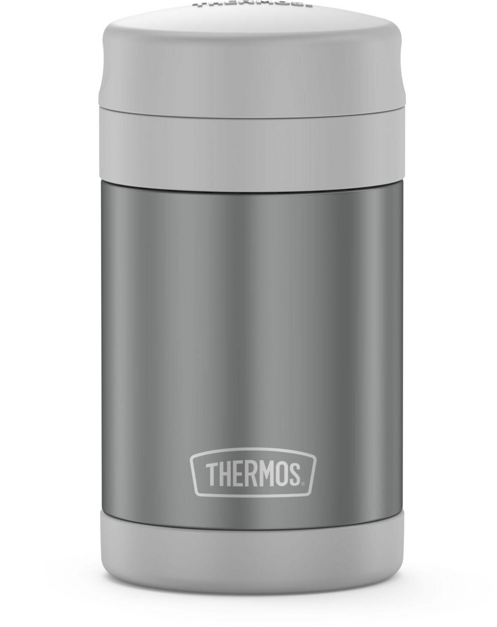 Thermos F31101sl6 16-Ounce Funtainer Vacuum-Insulated Stainless Steel Food Jar with Folding Spoon (Stone Slate)