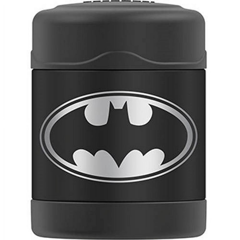 THERMOS FUNTAINER 10 Ounce Stainless Steel Vacuum Insulated Kids Food Jar,  Batman
