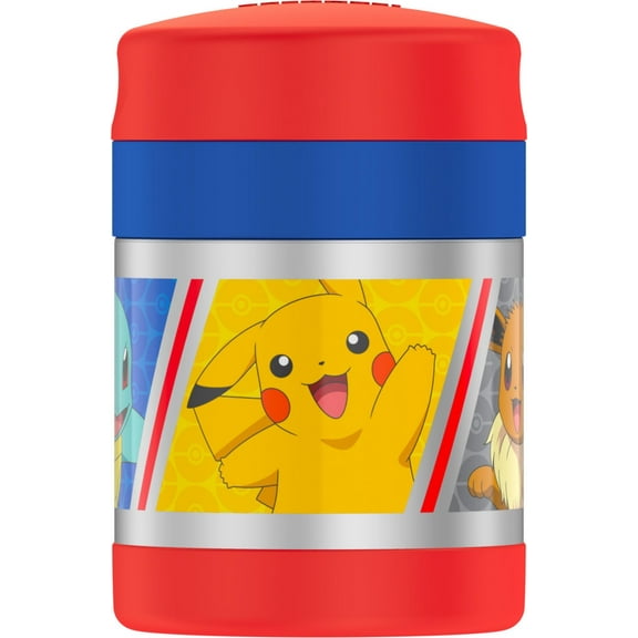 Thermos Vacuum Insulated Funtainer Food Jar with Spoon, Pokémon, 10 oz