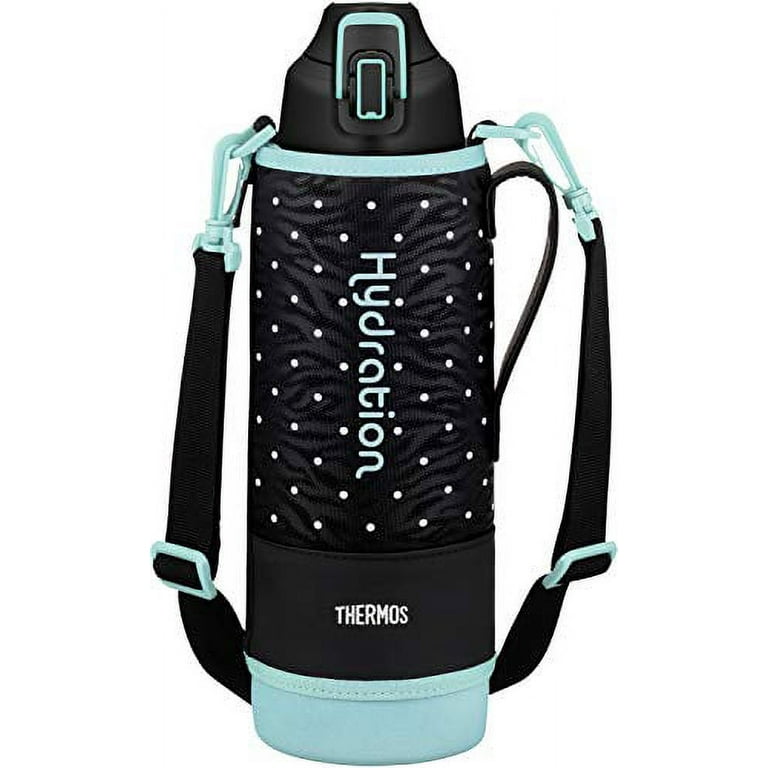 Thermos Water bottle Vacuum insulated sports bottle Dot black 1.5L  FHT-1500F D-BK// Lid