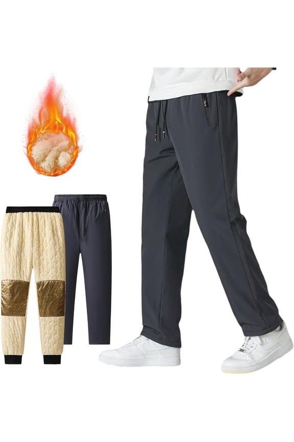 Thermoseal - Waterproof & Windproof Thermal Pants,Fleece Lined Pants Men,Lined Pants for Cold Weather Hiking Cycling