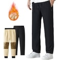 thumbnail image 1 of Thermoseal - Waterproof & Windproof Thermal Pants,Fleece Lined Pants Men,Lined Pants for Cold Weather Hiking Cycling, 1 of 8