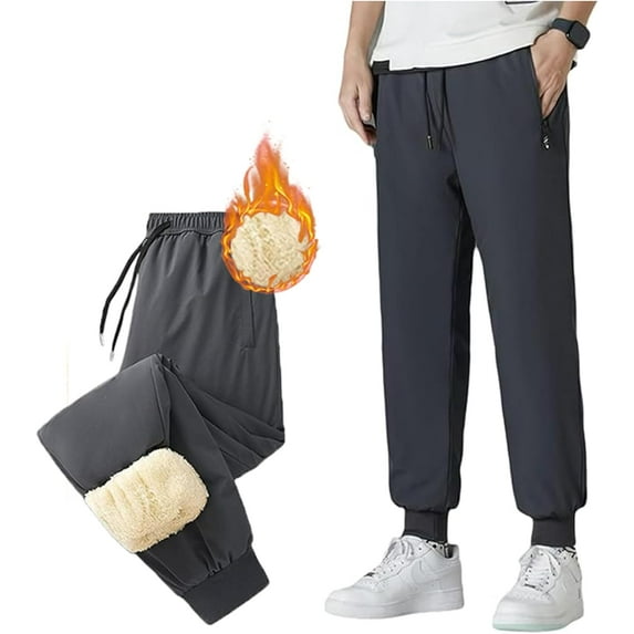 Thermoseal - Waterproof & Windproof Thermal Pants, Mens Snow Pants, Fleece Lined Pants Men, Insulated Pants