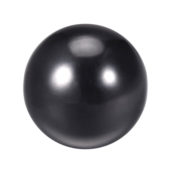 Thermoset Ball Knob M16 Female Threaded Machine Handle Smooth Rim Black