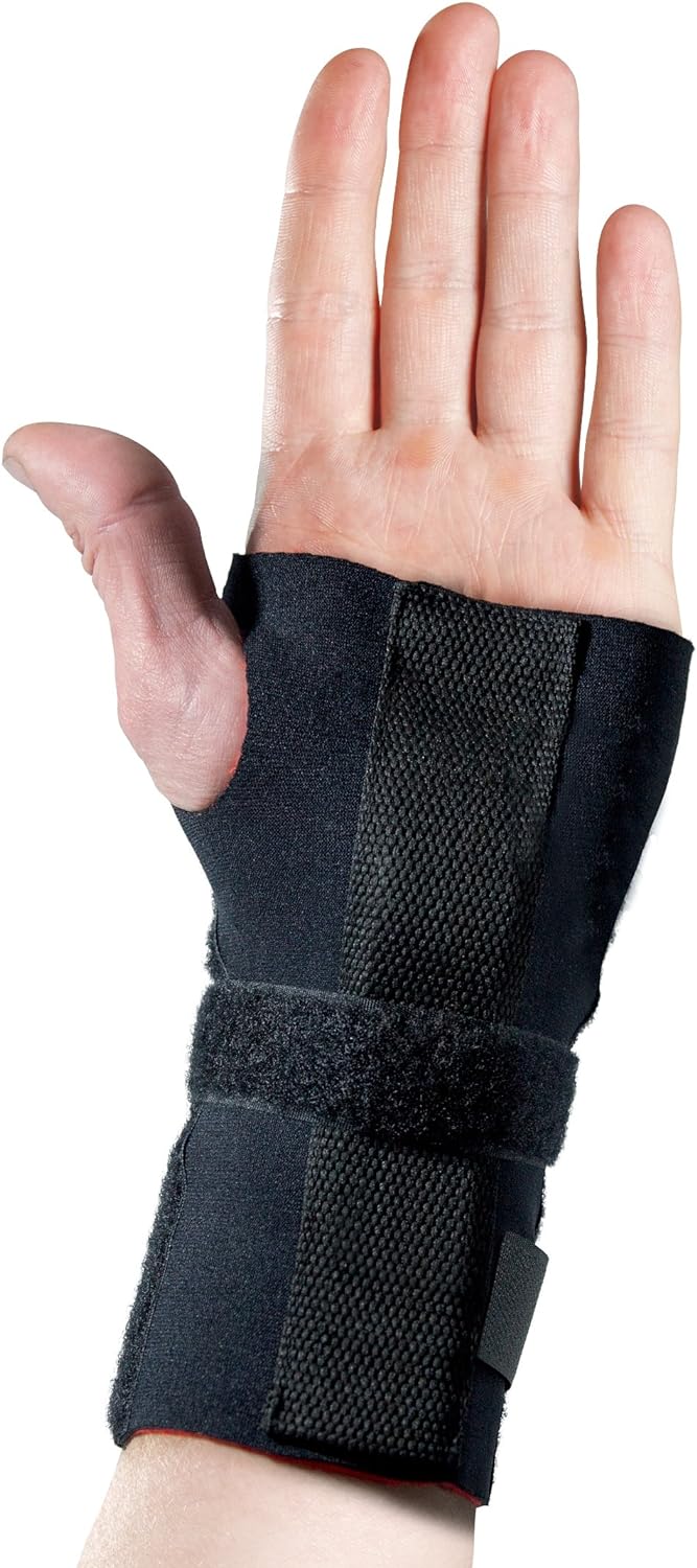 Thermoskin Adjustable Left Wrist/Hand Brace, Black, 3 Ounce