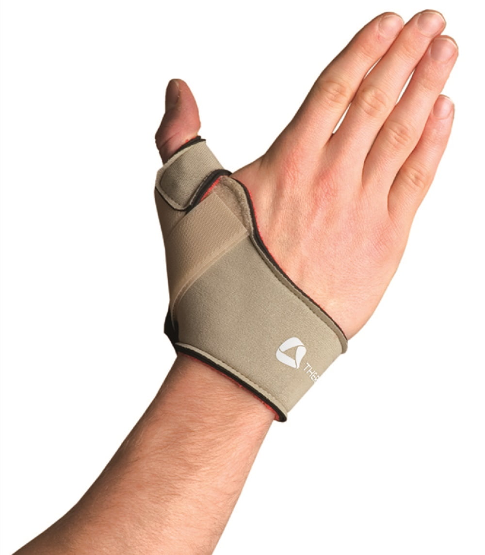 Thermoskin Flexible Thumb Splint, Beige, Left, Small