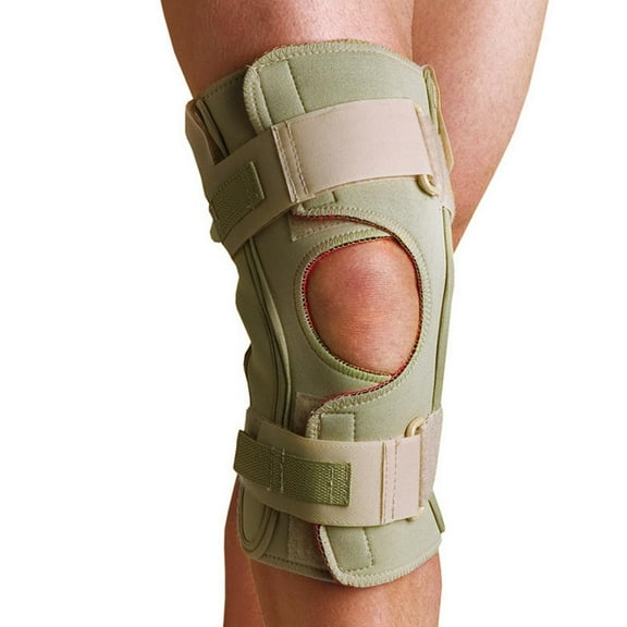 Thermoskin Open Wrap Knee Brace with a Single Pivot Hinge for Stabilization