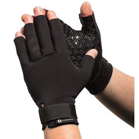 Thermoskin Thermal Compression Gloves, Pair, Black, XX-Large