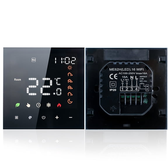 Thermostat,3a Lcd Wall Underfloor Temperature Wall Underfloor Temperature Display Wall Temperature 3a Wall Water Wall With Lcd Temperature Water With Black Normal 3A Water Heating Dot Type