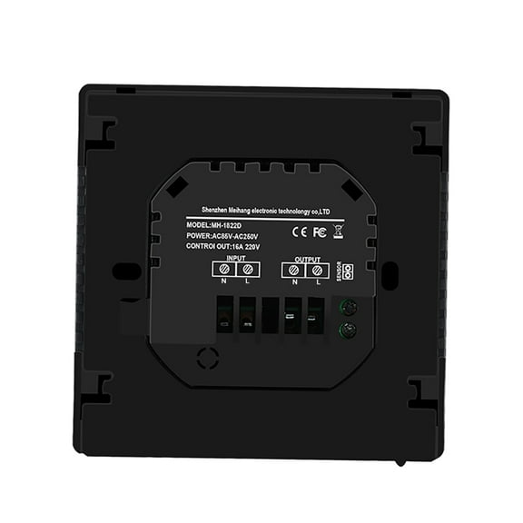 Thermostat,85-250v Temperature Lcd Floor Adben Doneioe Xibany Dsfen Lcd Me Floor Black