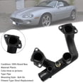 thumbnail image 1 of Thermostat Cover Outlet Pipe w/Sensor For Jaguar Vanden Plas XJ8 & XK8, 1 of 13