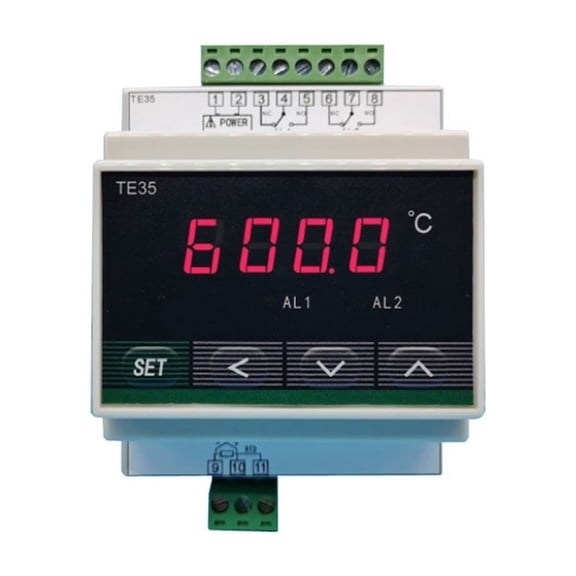 Thermostat Din Rail Intelligent Digital Display ,Temperature Controller K Even Pt100 Heating And Cooling Rail Type ,Temperature calibrating
