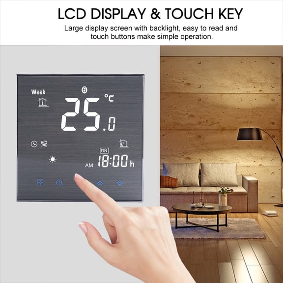 Thermostat,Floor Temperature Lcd Display Lcd Lcd Floor 95 240v Display Button Water Floor Button 5a 95-240v Display 240v Lcd With Floor Display Floor Button