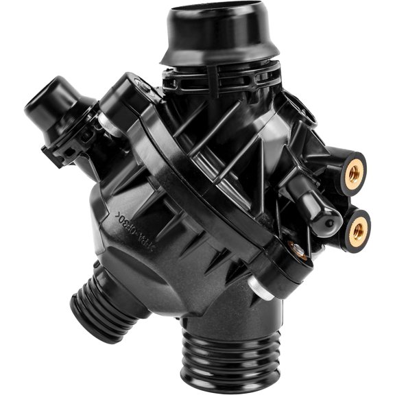 Thermostat Housing Assembly for X3 (E83), Z4 (E89), 128i/135i (E82) For 330i/323i/325i/328i/328XI/335i/335XI (E90), 528i/530i/530XI/535i/535XI (E60), Replaces 11537549476, 11537544788.