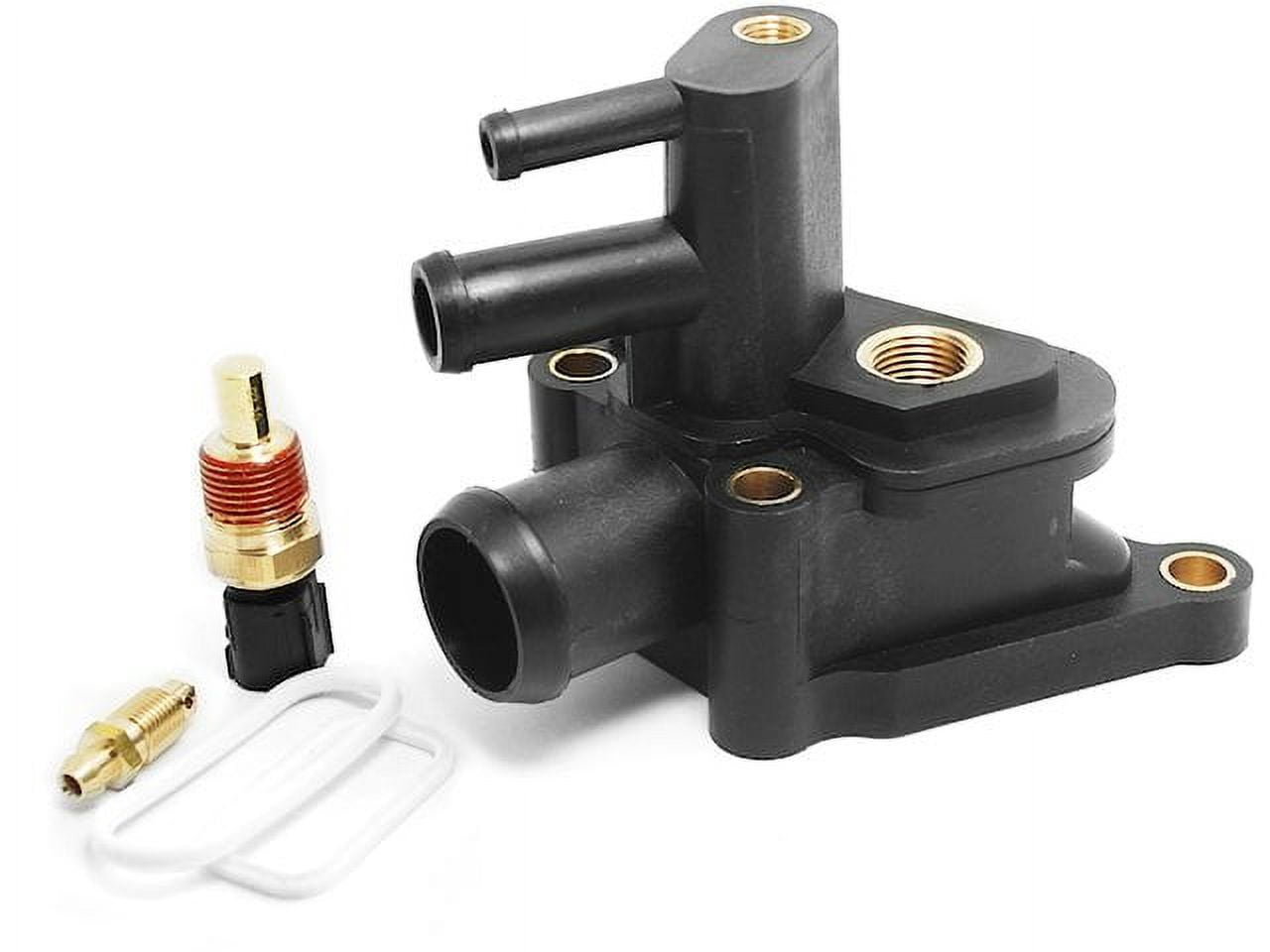 Thermostat Housing Coolant Air Bleeder With Sensor and Gaskets