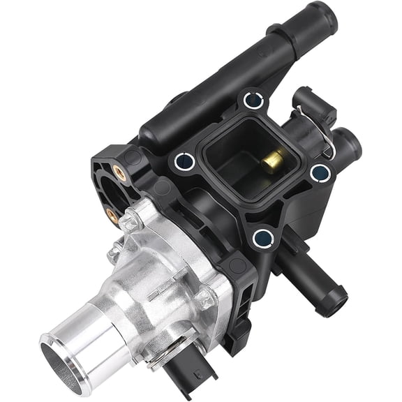 Thermostat Housing with Gasket & Sensor - Compatible with 1.8L & 1.6L 2011-2016 Chevy Cruze, 2012-2018 Chevy Sonic, 2013-2018 Chevy Trax - Replace 25199824, 25192228, 902-033,15-81816