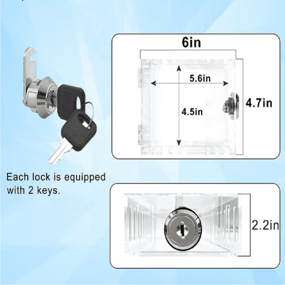 Thermostat Lock Box With Punch Mounting Kit For Home And Office Use