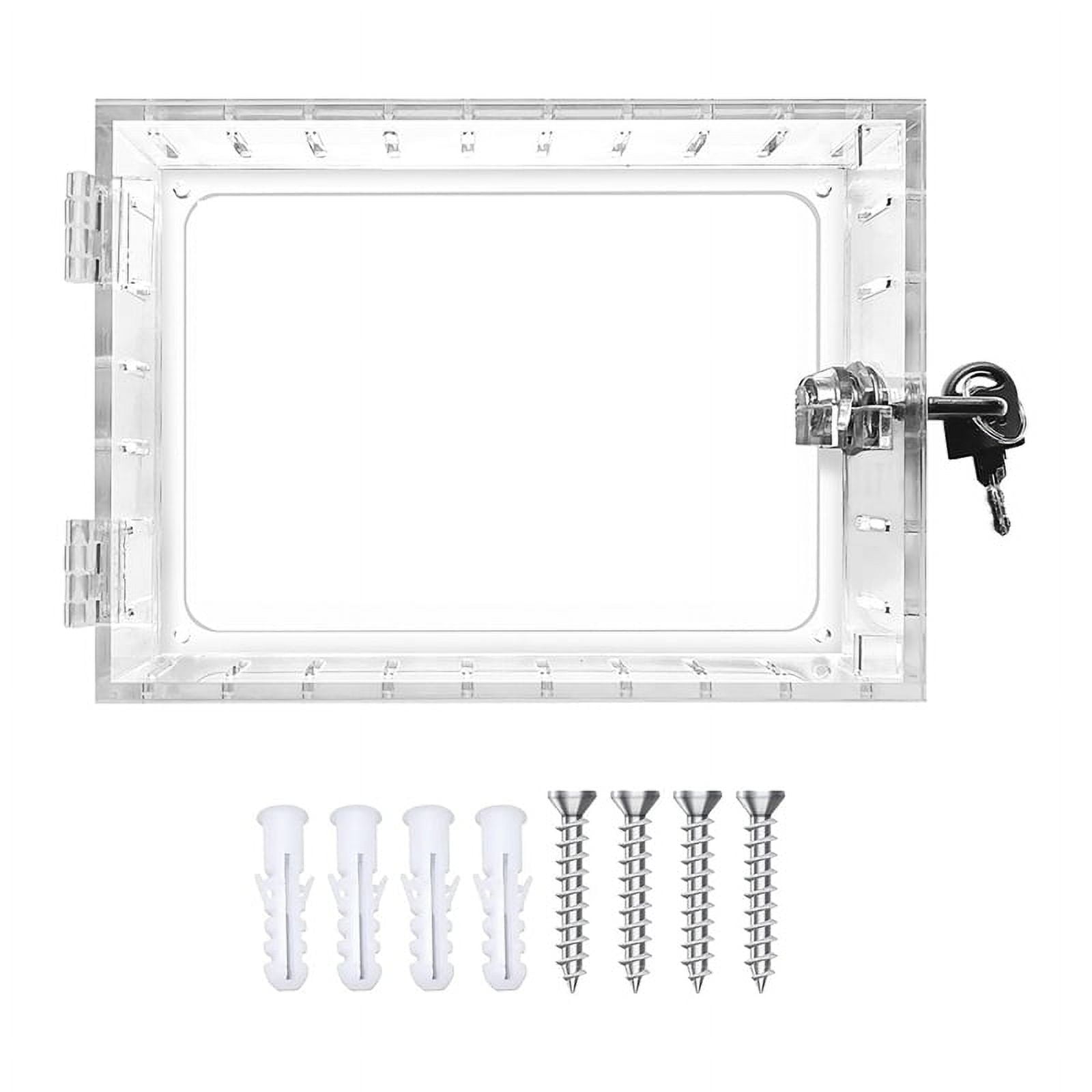 Thermostat Lock Box with Key Cover Lock, Clear Guard for Wall