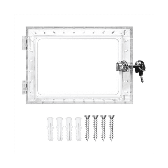 1 Set Thermostat Cover and Control Panel Lock Box Wall Mount Protector