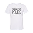 thumbnail image 1 of "Thermostat Police, Unisex Tee, Thermostat Shirt, Sublimation T, Mom Shirt, Always Cold, Always Hot, Gift For Her, Dad Tee, Thermostat, White, 2XL", 1 of 1
