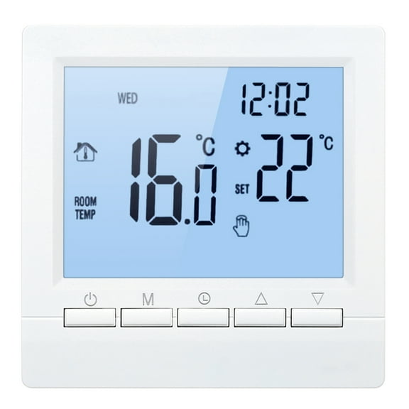 Thermostat,Temperature Week Floor Office Display Week Floor Lcd Display Week Fesjoy Temrature Tempeure No Wi-Fi