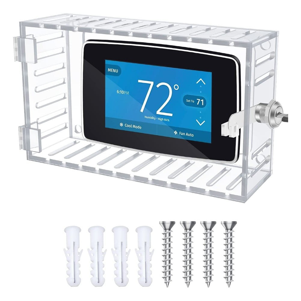 Thermostat Thermostat Lock Box with Key Thermostat Protective Cover