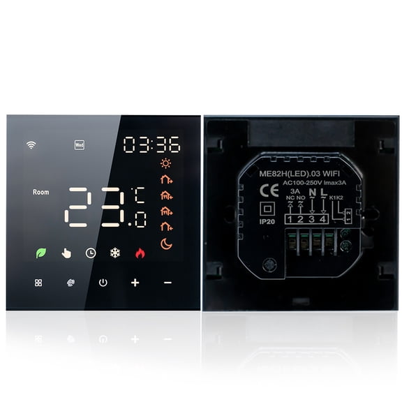 Thermostat,Underfloor Temperature Wall Water 3a Lcd Display Wifi Voice 3a Room Indoor Wifi Voice 3a Lcd Compatib Cousopo Room Room Mewmewcat W-1-T