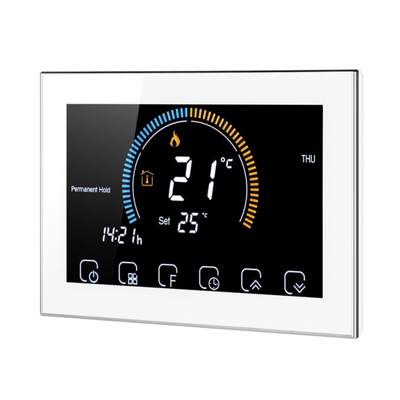 Thermostat,Voice App Lcd 1 1 Periods 5 1 1 Lock Function Water Boiler With Lcd With Water/ Periods Lcd With Boiler With Uv 95-240v Wi-fi Voice With Water/ Boiler White Non-wifi