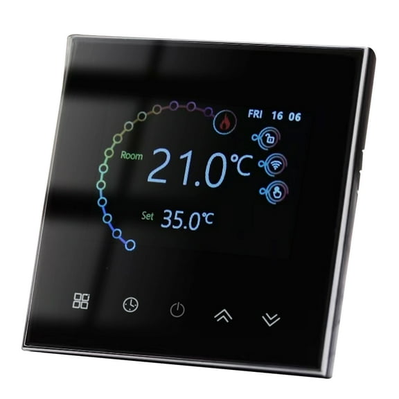 Thermostat,Water 5a Temperature App/voice Compatible Water App/voice Compatible Mizuh Wifi Remote Buzhi Erature Compatible With Water Mobile App/ Black Water Heating