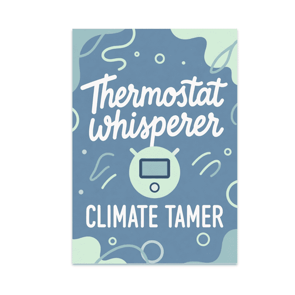 Thermostat Whisperer Climate Tamer - HVAC Professional - 13x19 Poster Print