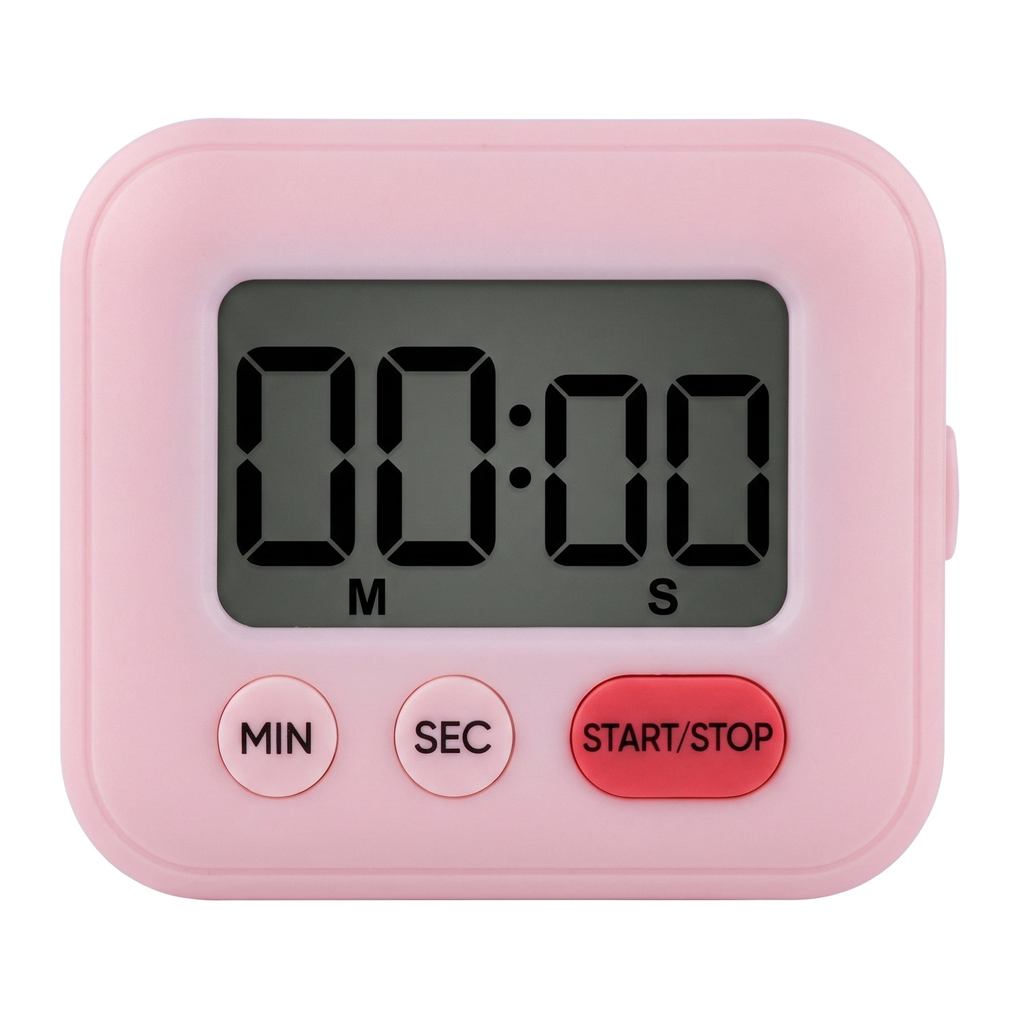 Unique Bargains Kitchen Timer with Loud Alarm and Magnetic Backing Pink