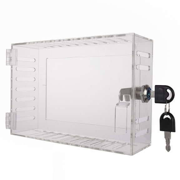 Thermostat lock box with key Transparent PS protective cover thermostat