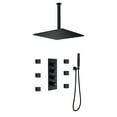 thumbnail image 1 of Thermostatic Complete Shower System with 6PCS of Body Jets, Ceiling Mounted Shower Faucet Set with Rough-in Valve, 1 of 5