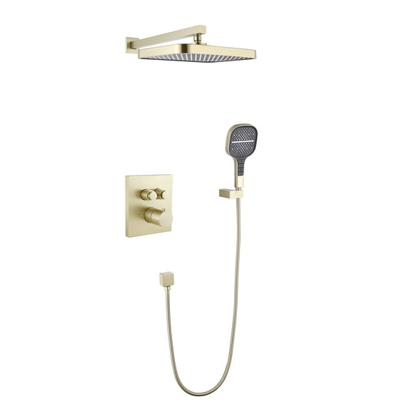 Thermostatic Complete Shower System with Rough in-Valve