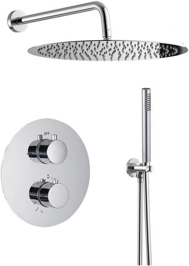 Thermostatic Mixer Shower Set Concealed Bathroom Shower System Wall ...
