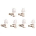 thumbnail image 1 of Thermostatic Radiator Valve 6Pcs 15mm X 1/2Inch Thermostatic Angle TRV Thermostatic Radiator Valve for Home Office, 1 of 8