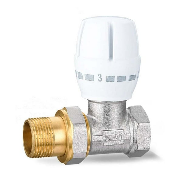 Thermostatic Radiator Valve, Copper Construction Ensures Strong Corrosion Resistance, Perfect For Water And Non-Corrosive Liquid Applications, Automatic Temperature Control Valve