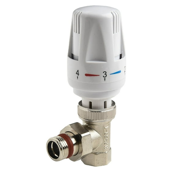 Thermostatic Radiator Valve Copper White Silver G1/2" G3/4" Thread Dn15/Dn20 Floor Heating Valve 5 Settings With Protection