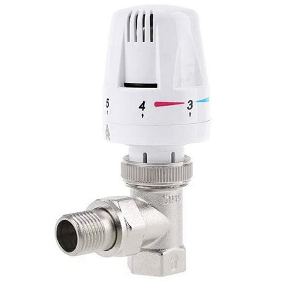 Thermostatic Radiator Valve Floor Heating Temperature Control Thermostat Valve DN15 Plastic+Copper