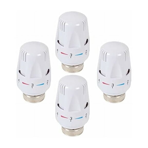 Thermostatic Radiator Valve Replacement Head, Heat Dissipation With Thread Installation, Liquid-filled Sensor For Precise Control, Brass Valve Body And Flame Retardant PC Material