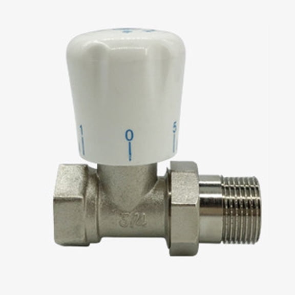 Thermostatic Radiator Valve with Temperature Protection 15mm x 34\\\\ Angle Radiator Flow Regulation Energy Efficient