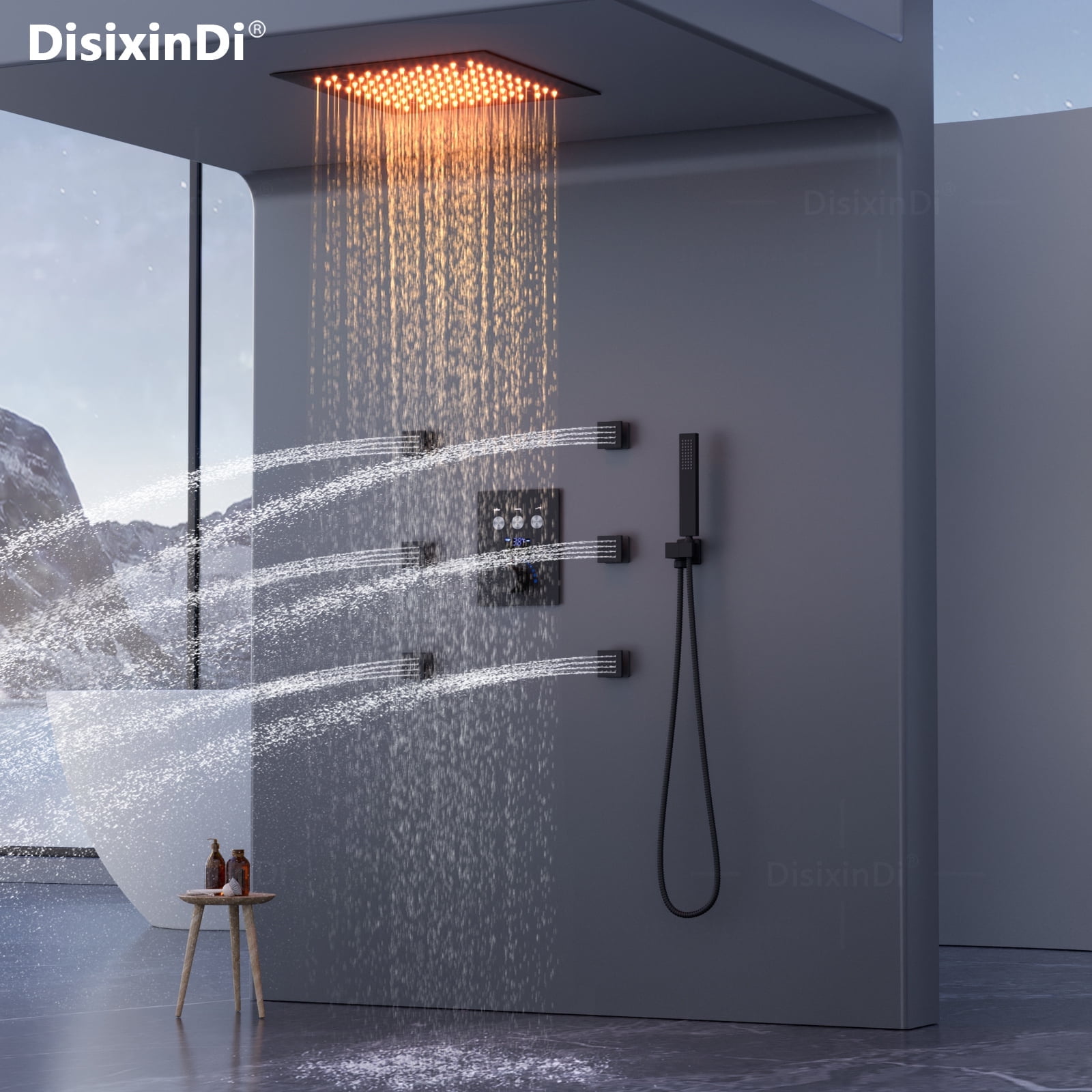 【SISANDI】 MIES BRAZILIAN rain shower DisixinDi Shower Systems in Shower Heads by Type - Walmart.com