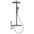 thumbnail image 1 of Thermostatic Shower Combo Set with Shampoo Shelf, Four Functions Shower Faucet Set with Rough-in Valve, 1 of 5