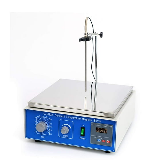Thermostatic Stirrer, US Plug Magnetic Stirrer Mixer, Digital Heating Lab Mixer Hot Plate RT-100 US, Lab Magnetic Stirrer Hotplate CJ-882A Maximum Stirring Volume 10000ml